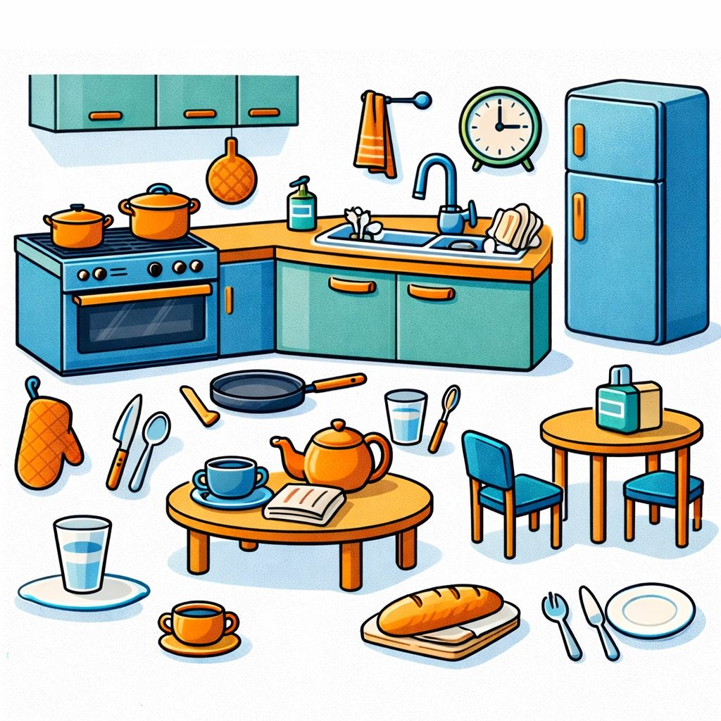 Kata Bahasa Arab bertema Dapur