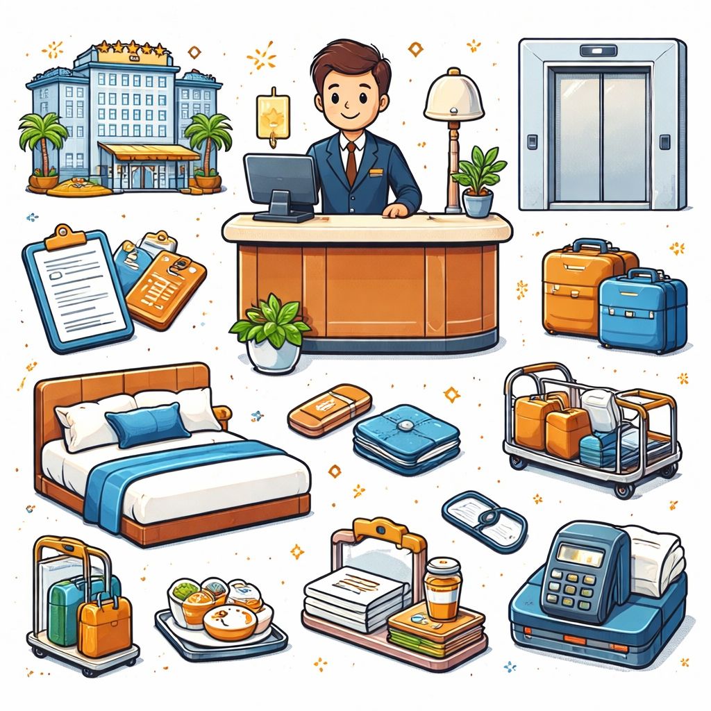 Kata Bahasa Arab bertema Hotel