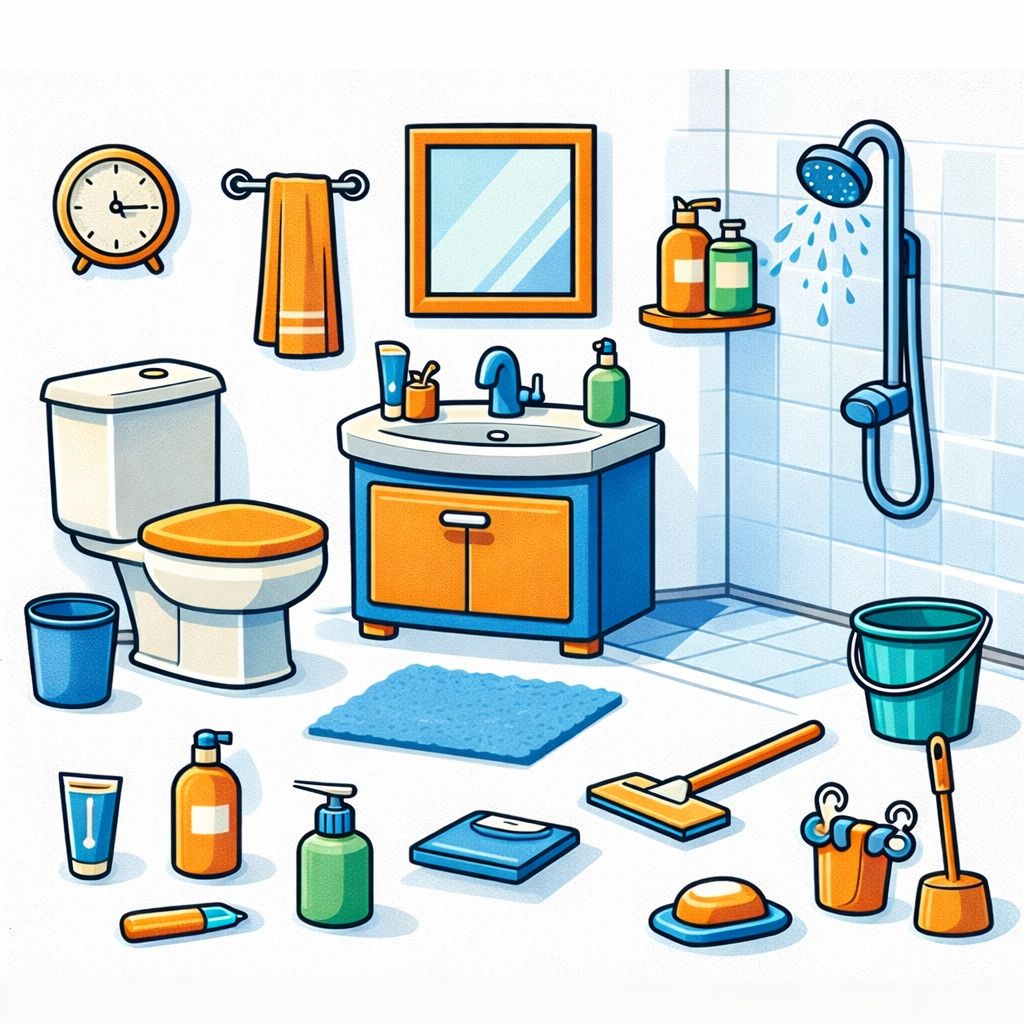 Kata Bahasa Arab bertema Kamar Mandi