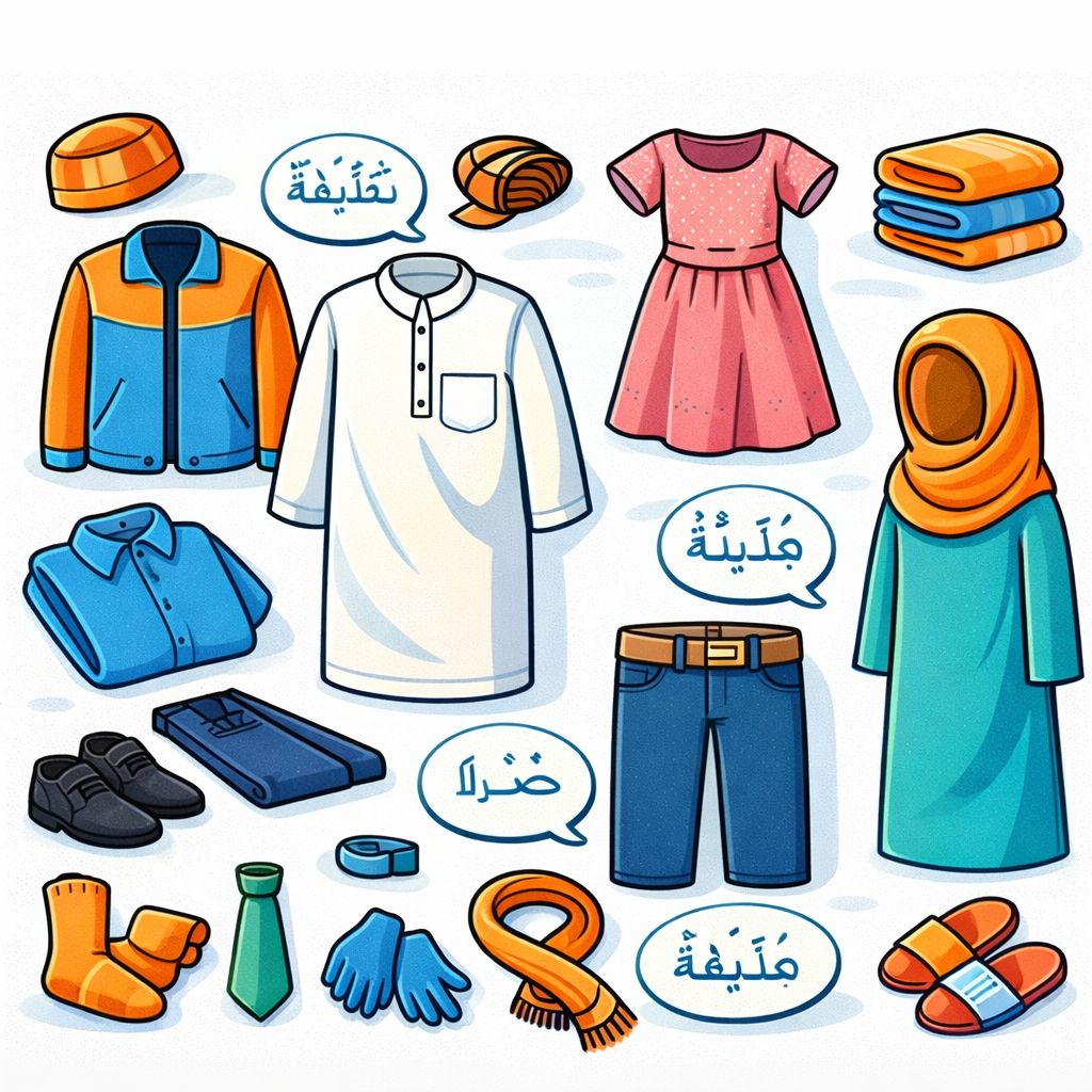 Kata Bahasa Arab bertema Pakaian