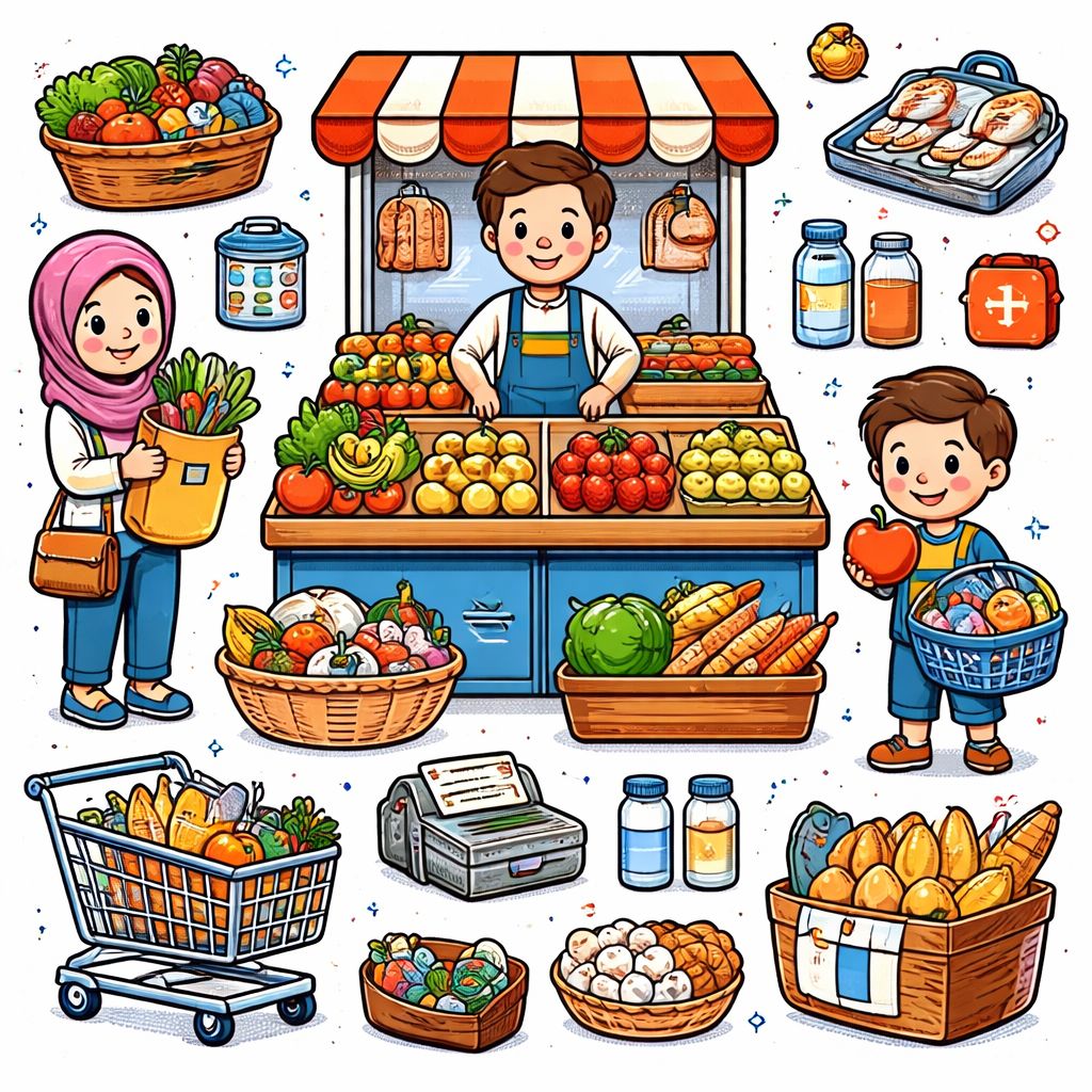 Kata Bahasa Arab bertema Pasar