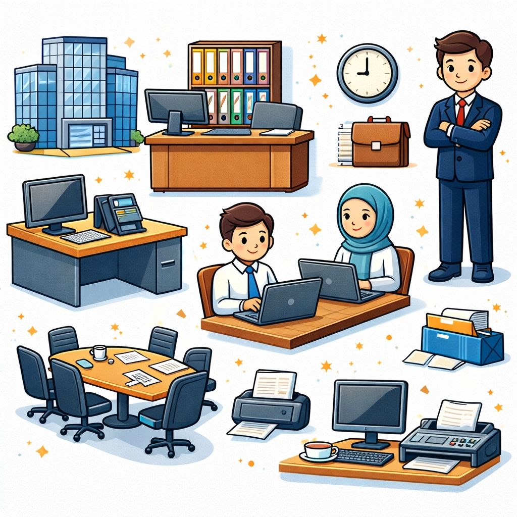 Kata Bahasa Arab bertema Tempat Bekerja